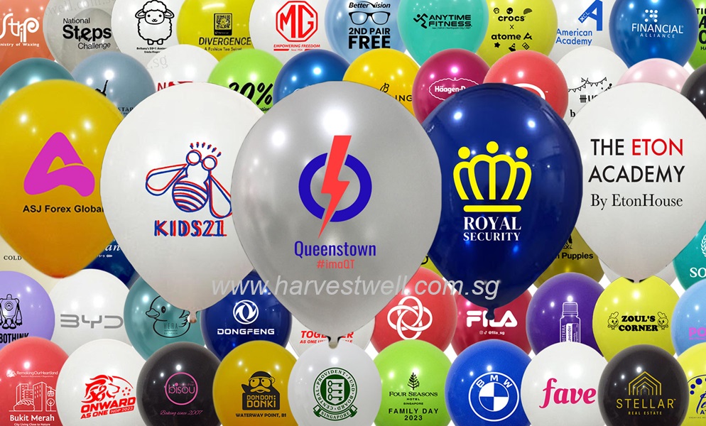 [500 pieces] Balloon Printing 1 Side 2 Colour